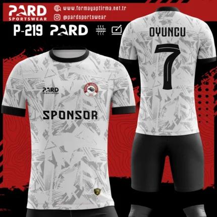 Gri Beyaz Siyah Forma