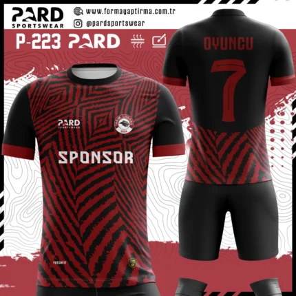 Kırmızı Siyah Forma yaptırma