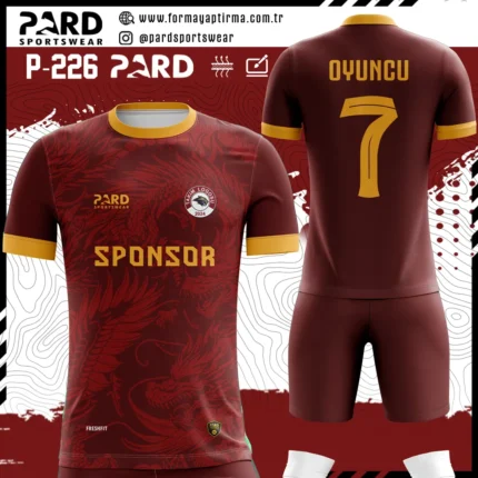 Bordo Sarı forma yaptırma