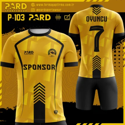 Sarı Siyah Forma Yaptırma