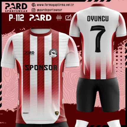 P112 kırmızı Beyaz Forma