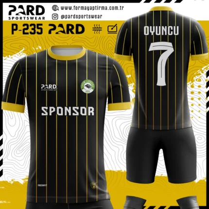 sarı siyah forma yaptırma
